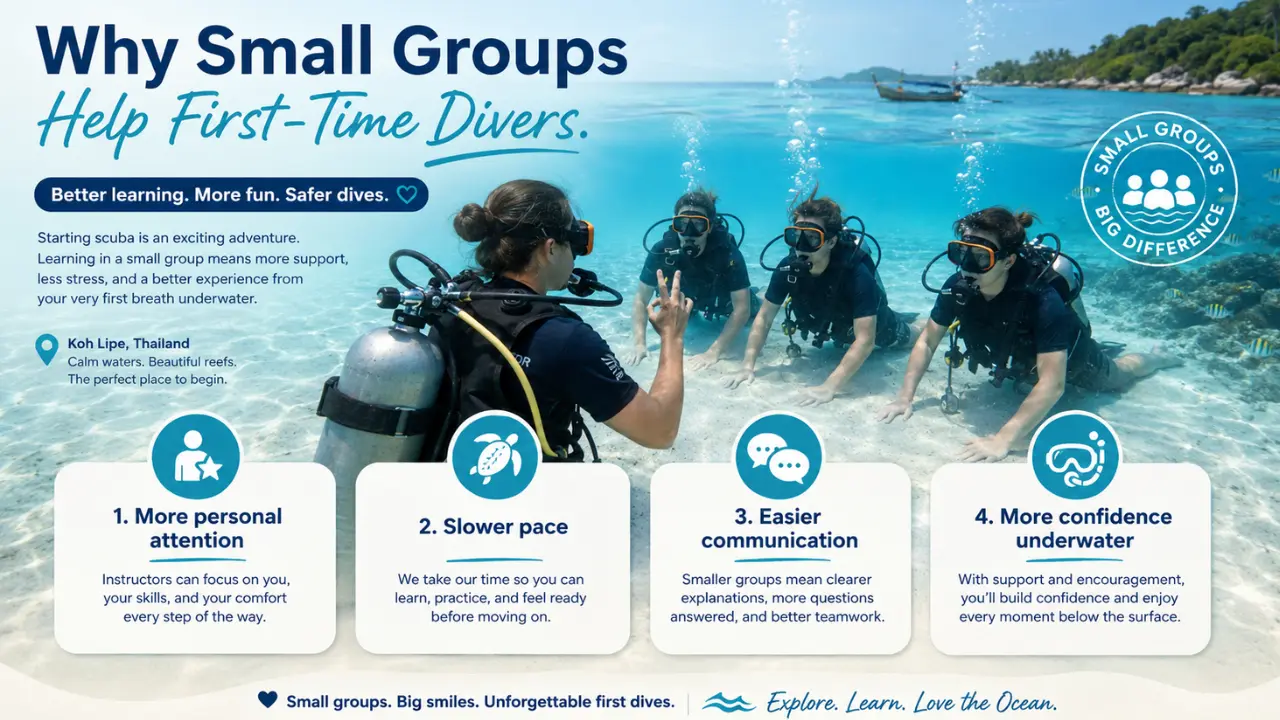 Why Koh Lipe and Small-Group Diving Are Great for Beginners