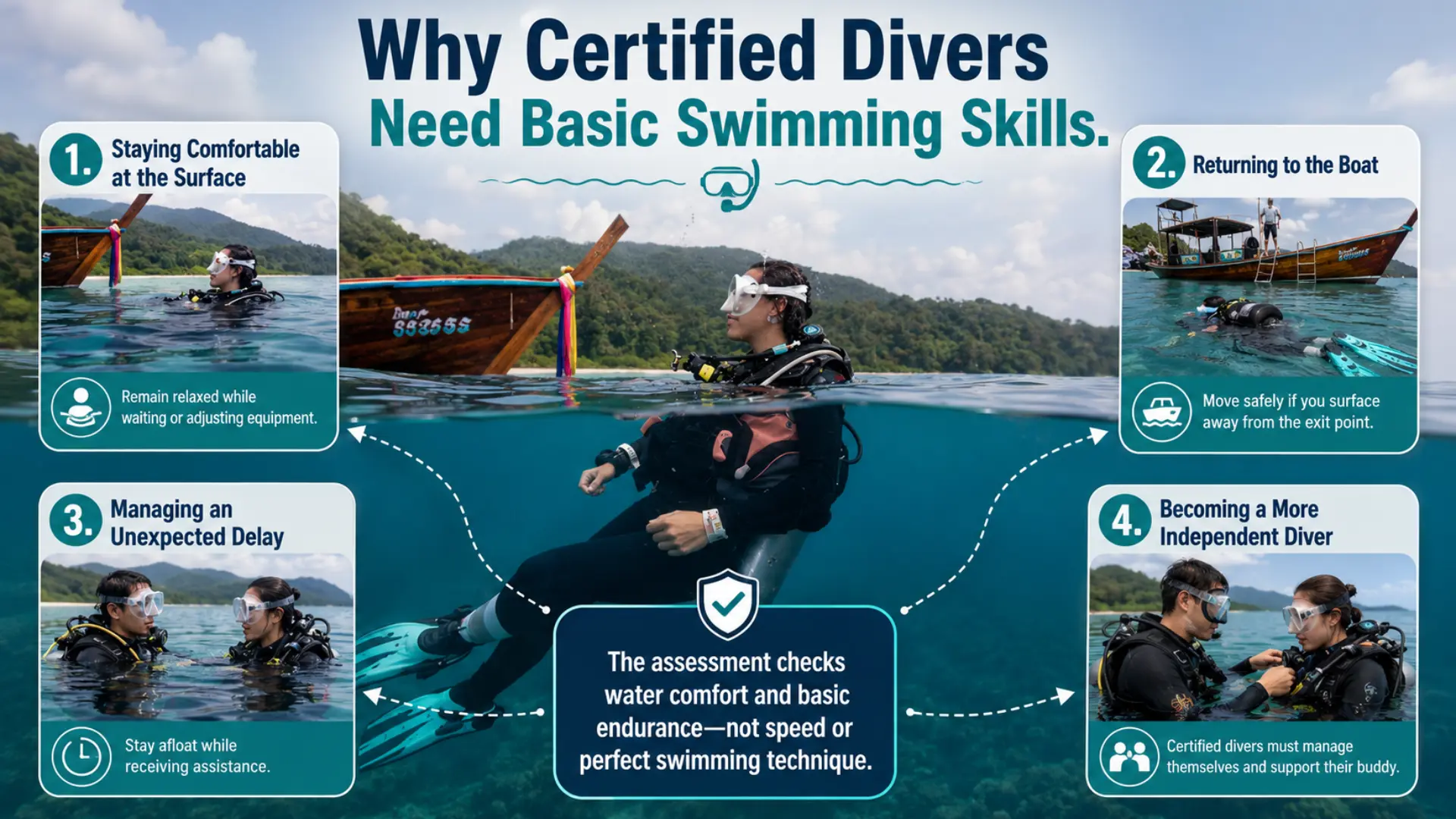 Why Swimming Matters More for Certification Than for a Try Dive