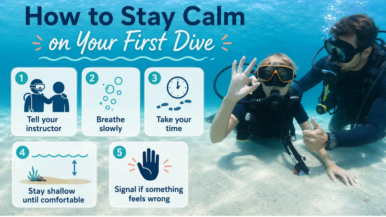 What If You're Nervous or Scared Before Your First Dive?